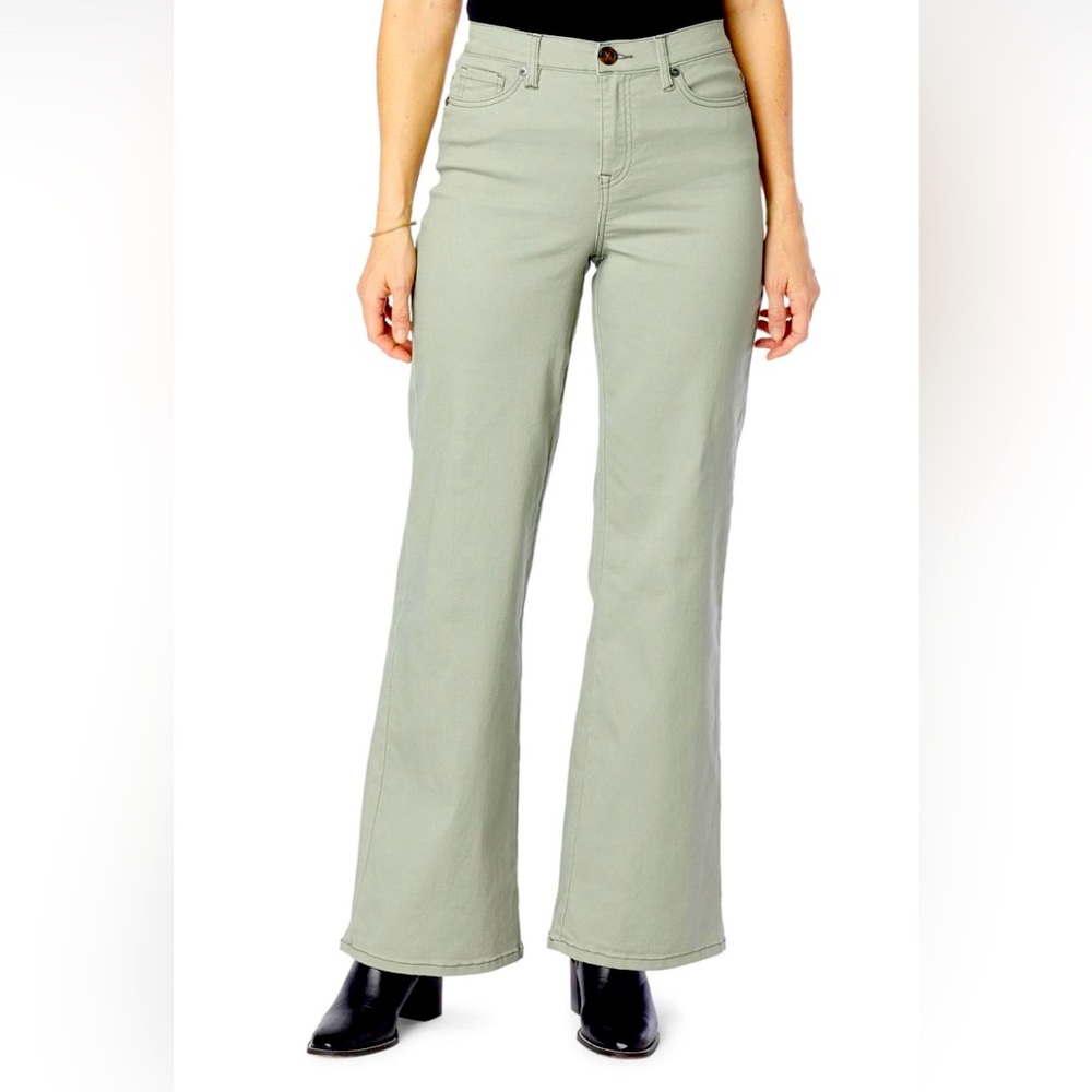 DG2 by Diane Gilman Virtual Stretch Wide-Leg Denim Jean